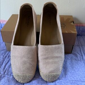 Sperry Blush Suede Espadrille Flats